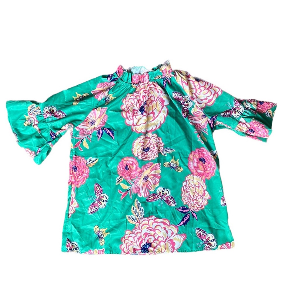Lilly Pulitzer Inspired Floral Top